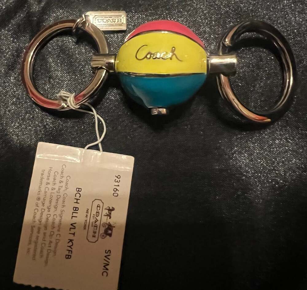 Coach Beach Ball Valet Keyring